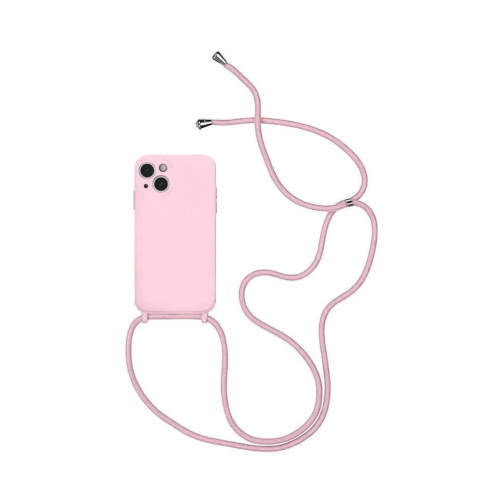 Coque silicone porte-carte cordon iPhone 14 PRO 