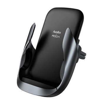 Support Smartphone Chargeur Induction Pour Voiture Rock W Gravity Noir